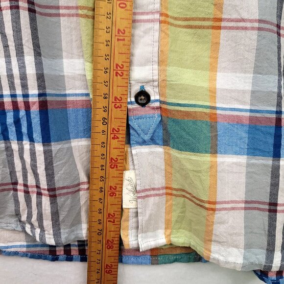 Woolrich Mens Modern Fit Plaid Button-Up Long Sleeve Shirt XL Organic Cotton - Picture 10 of 10